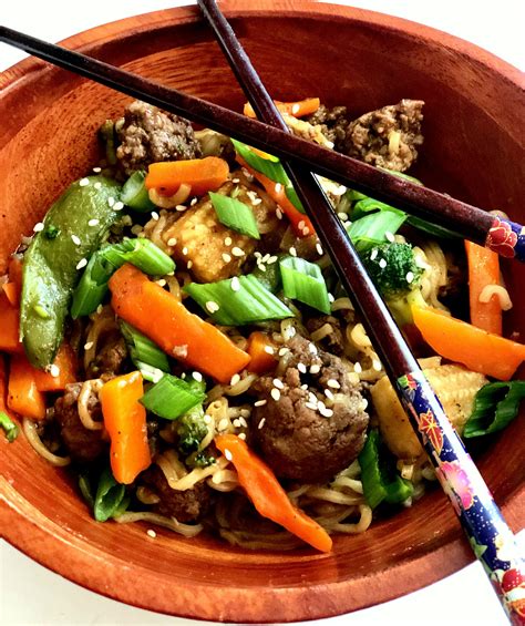 Asian-Inspired Beef Noodle Bowl